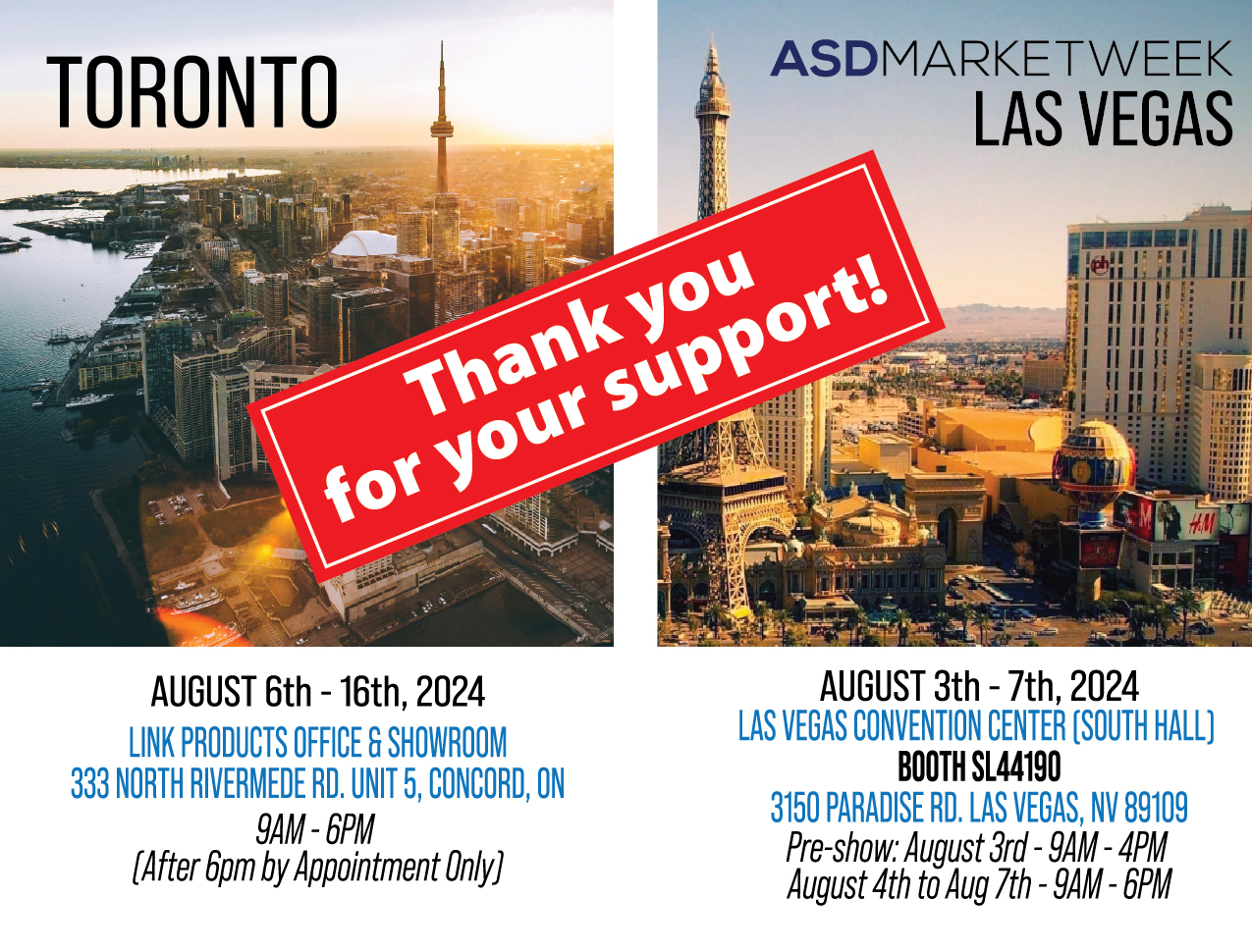 Thank you for your support